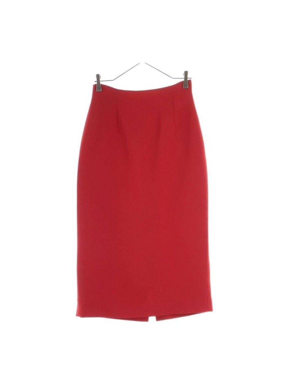 Dior Wool Blend Long Skirt Red